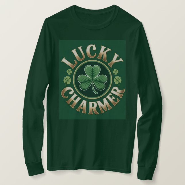 Camiseta Lucky Charmer Basic Long Sleeve T-Shirt (Anverso del diseño)