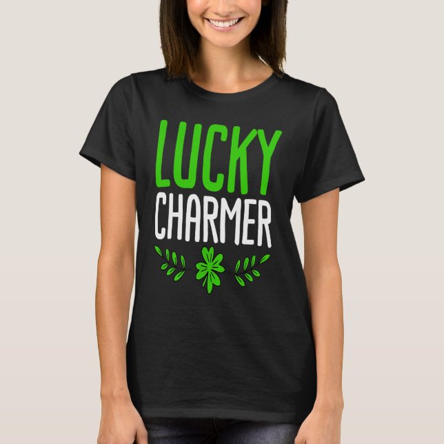 Camiseta LUCKY CHARMER  St Patrick's Day  Boys Kids Girl  2 (Anverso)