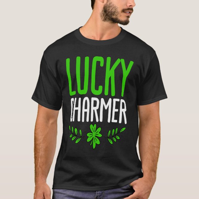 Camiseta LUCKY CHARMER  St Patrick's Day  Boys Kids Girl  2 (Anverso)