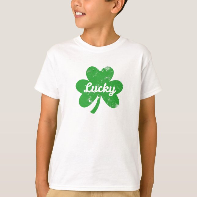 Camiseta Lucky Clover St Patrick's Day (Anverso)