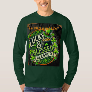 Camiseta Lucky Clover St. Patrick's Day T-Shirt - Irlandés