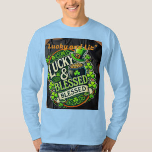 Camiseta Lucky Clover St. Patrick's Day T-Shirt - Irlandés 