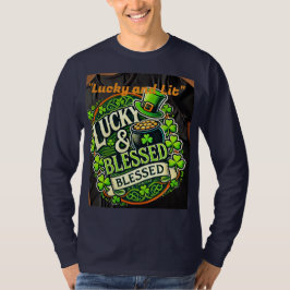 Camiseta Lucky Clover St. Patrick's Day T-Shirt - Irlandés 