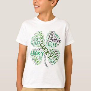 Camiseta Lucky Clover Word Art
