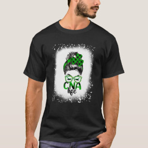 Camiseta Lucky Cna St Patricks Day Irlandés Bleached Shamro