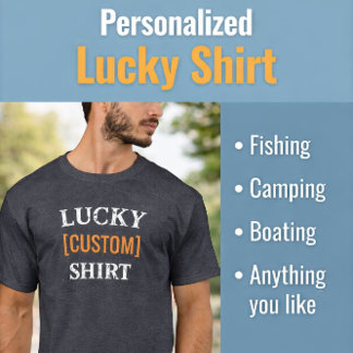 Camiseta Lucky Custom Name Shirt Personalized