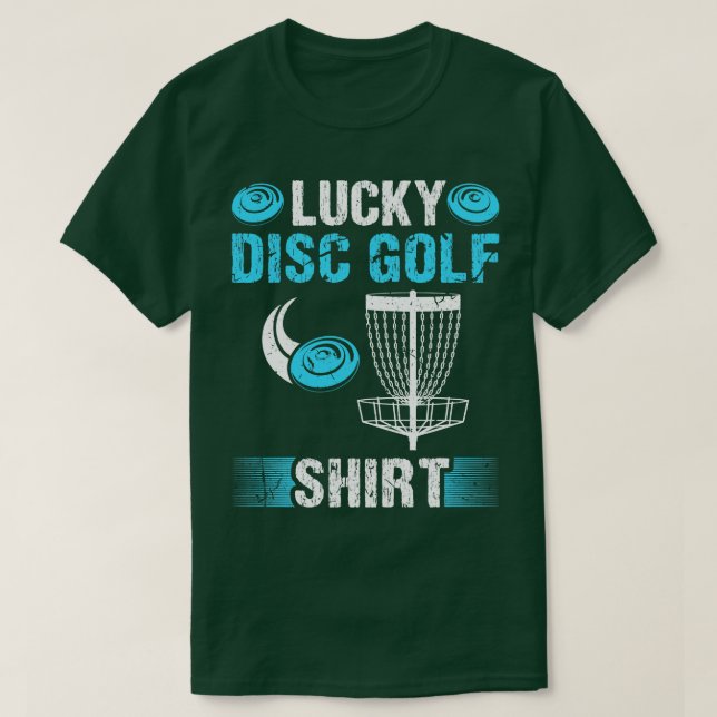 Camiseta Lucky Disk Golf Basket Frisbee Golf (Diseño del anverso)
