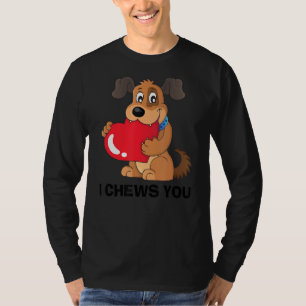 Camiseta Lucky Dog Animal Rescue I Chews You