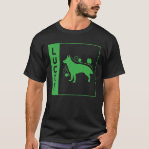 Camiseta Lucky Dog Leprechaun Irish Clover St Patrick's Day