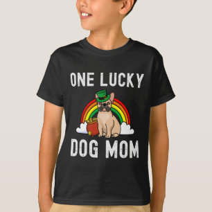 Camiseta Lucky Dog Mom Bulldog francés St Patrick's Day Rai