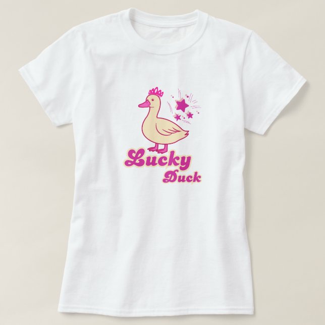 Camiseta Lucky Duck women T-shirt Modern Design (Diseño del anverso)