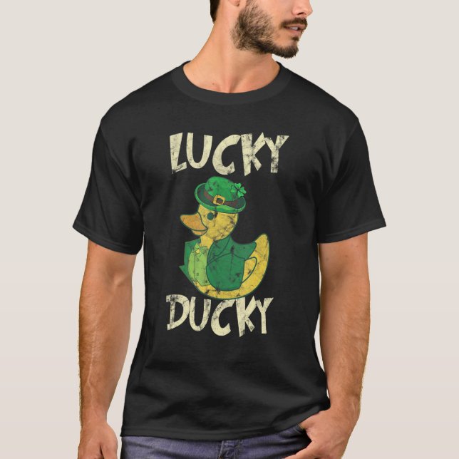 Camiseta Lucky Ducky Patrick's Day 4 Leave C (Anverso)