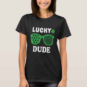 Camiseta Lucky Dude Gafas de sol del Día de San Patricio