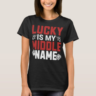 Camiseta Lucky es mi apodo medio
