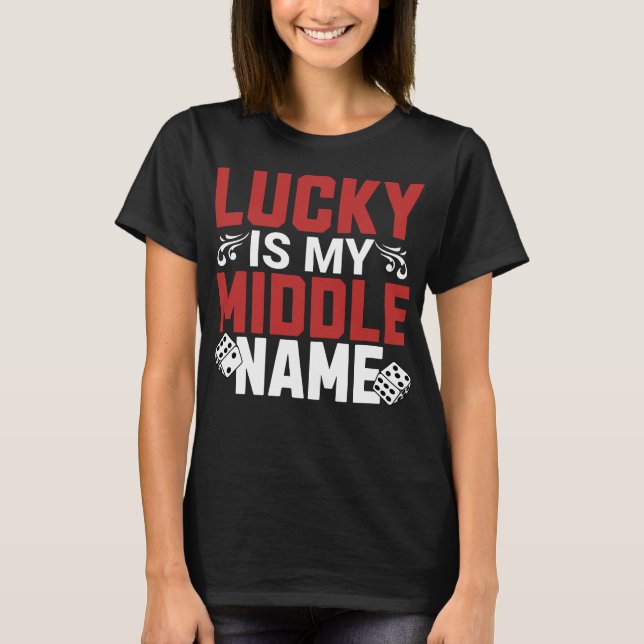 Camiseta Lucky es mi apodo medio (Anverso)