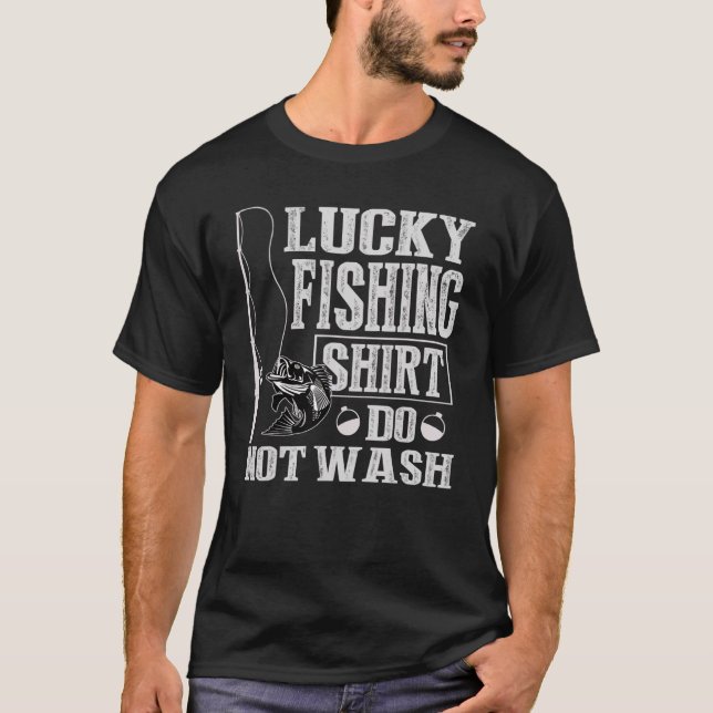 Camiseta Lucky Fishing   Do Not Wash (Anverso)