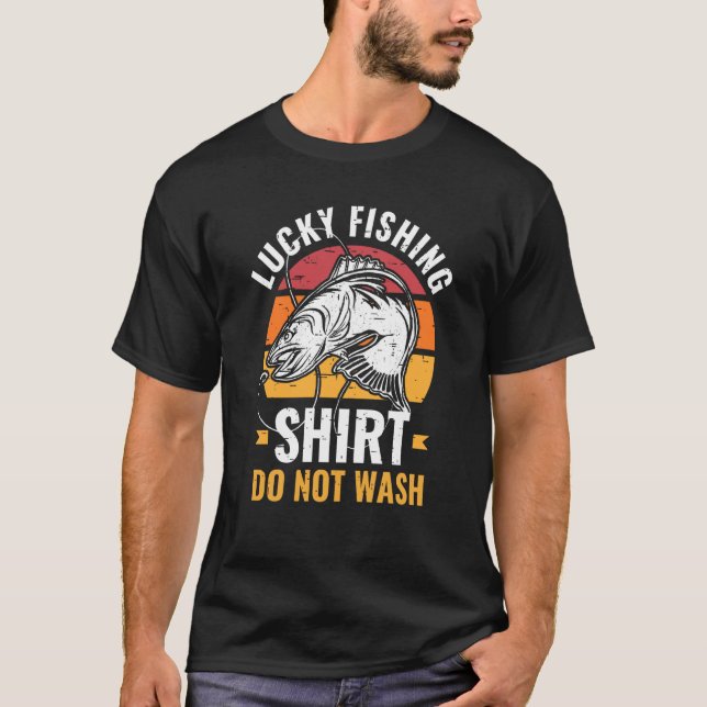 Camiseta Lucky Fishing for Fish Hunter and Fisherman  20 (Anverso)