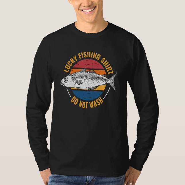Camiseta Lucky Fishing for Fish Hunter and Fisherman  6 (Anverso)