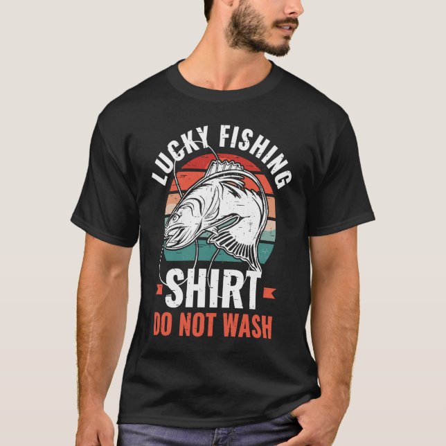 Camiseta Lucky Fishing  for Fish Hunter and Fisherman  7 (Anverso)