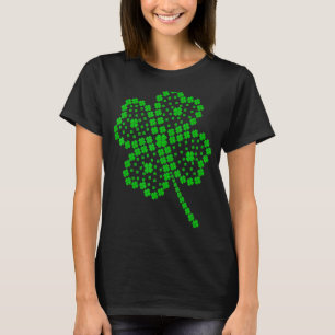 Camiseta Lucky Four Leaf C Happy St Patrick Day Mating Fa