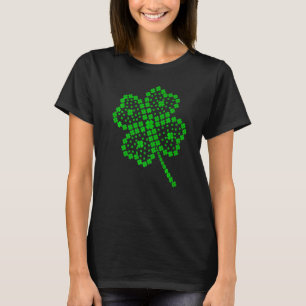 Camiseta Lucky Four Leaf C Happy St Patrick Day Mating Fa
