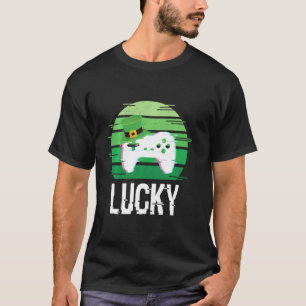 Camiseta Lucky Gamer St Patricks Day Video Games Controller
