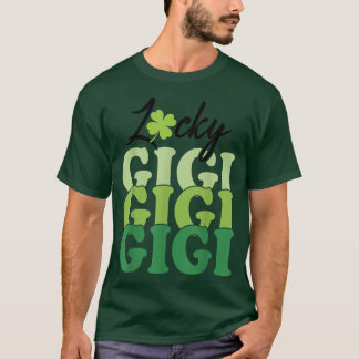 Camiseta Lucky Gigi Life St Patricks Day Shamrock Family Wo