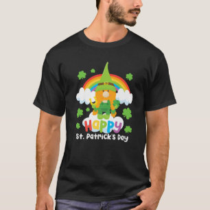 Camiseta Lucky Gnome St Patricks Day Lucky Horseshoe Cum R