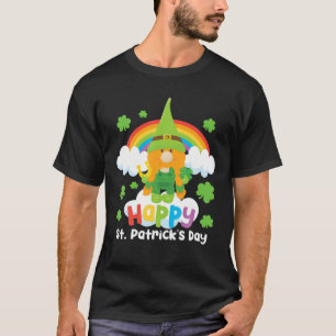 Camiseta Lucky Gnome St Patricks Day Lucky Horseshoe Cum R