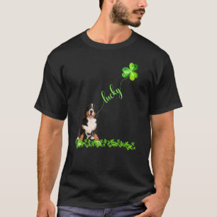 Camiseta Lucky Greater Swiss Mountain Dog Shamrock St Patri