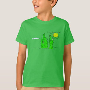 Camiseta Lucky Green Cactus Doodle Funky Sweatshirt