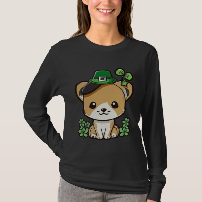 Camiseta Lucky Green Proud Irish St Patricks Day Cat 1 (Anverso)