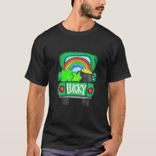 Camiseta Lucky Green Truck Pot Of Gold Shamrock Irish St Pa