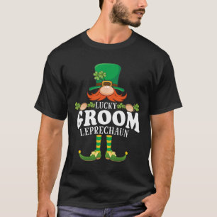 Camiseta Lucky Groom Leprechaun Funny St Patricks Day