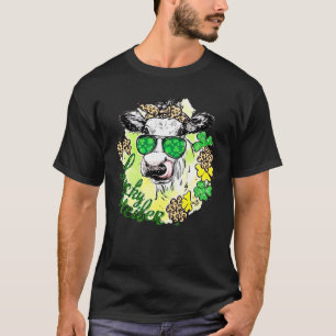 Camiseta Lucky Heifer St Patrick S Day Cow Clover Gafas De