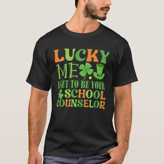 Camiseta Lucky I get to be your School Counselor St Patrick (Anverso)
