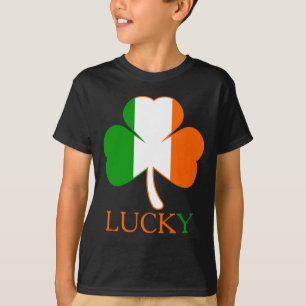 Camiseta Lucky Ireland Flag colorea a los niños del Día de