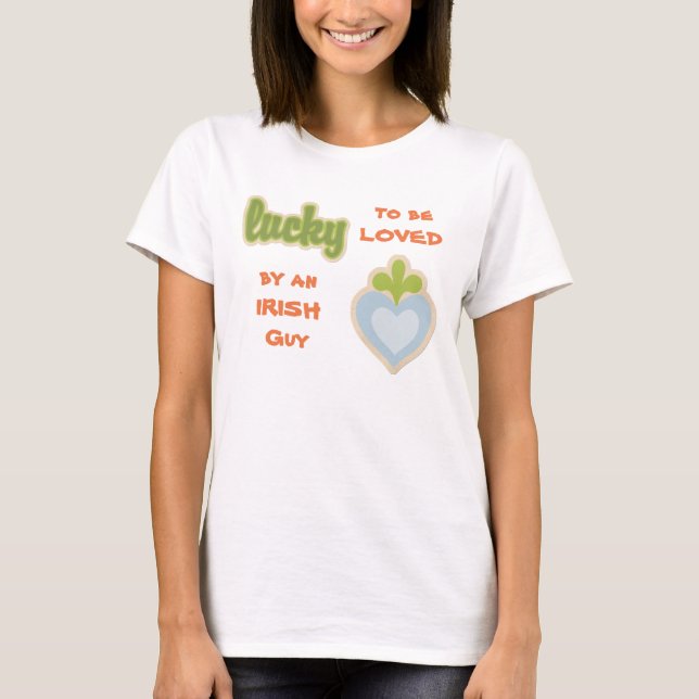 Camiseta Lucky Irish Love Heart (Anverso)