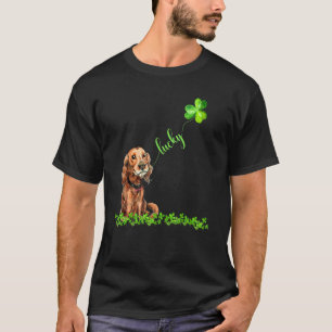 Camiseta Lucky Irish Setter Dog Shamrock St Patrick's Day