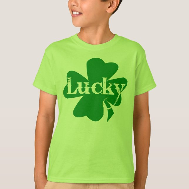 Camiseta Lucky Irish St Patricks Day Green Shamrock (Anverso)