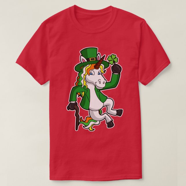 Camiseta Lucky Irish Unicorn St Patricks Day Click (Diseño del anverso)