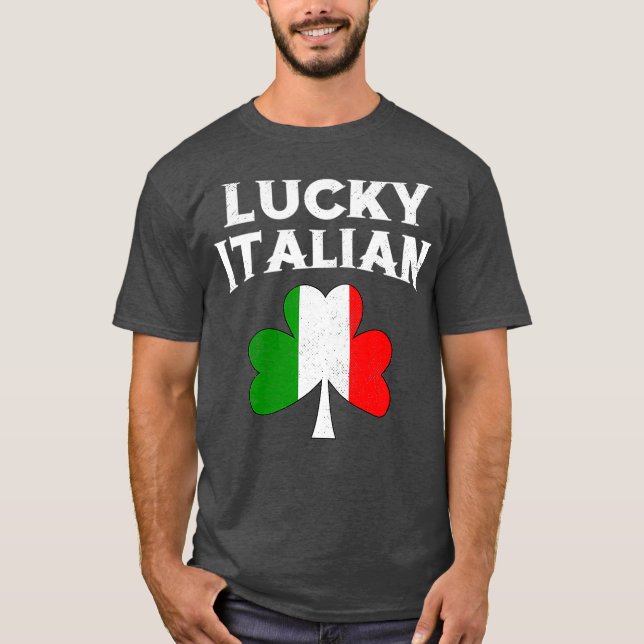 Camiseta Lucky Italiano St Patricks Day Irlanda Italia (Anverso)