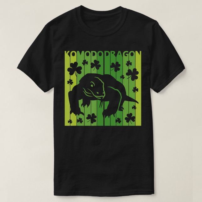 Camiseta Lucky Komodo Dragon Animal St Patragon Day Irish (Diseño del anverso)