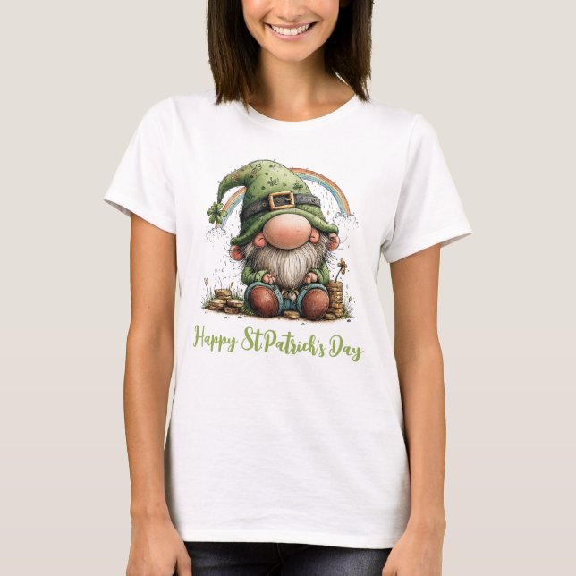 Camiseta Lucky Leprechaun Beneath the Rainbow (Anverso)
