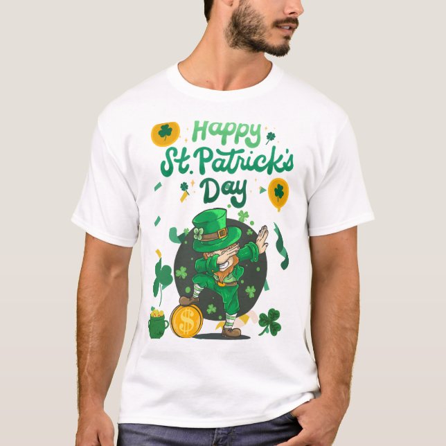 Camiseta "Lucky Leprechaun Bow - St. Patrick's Day Tee" (Anverso)