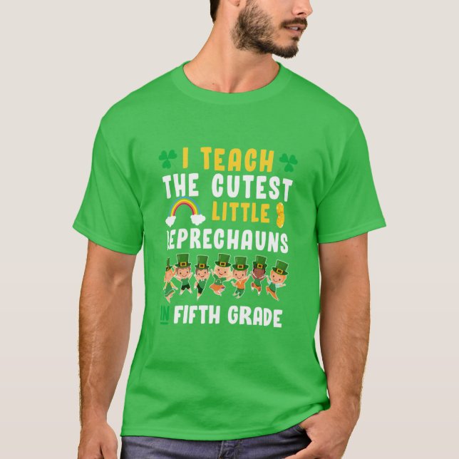 Camiseta Lucky Leprechauns St Patricks Day Quinto Grado Tea (Anverso)