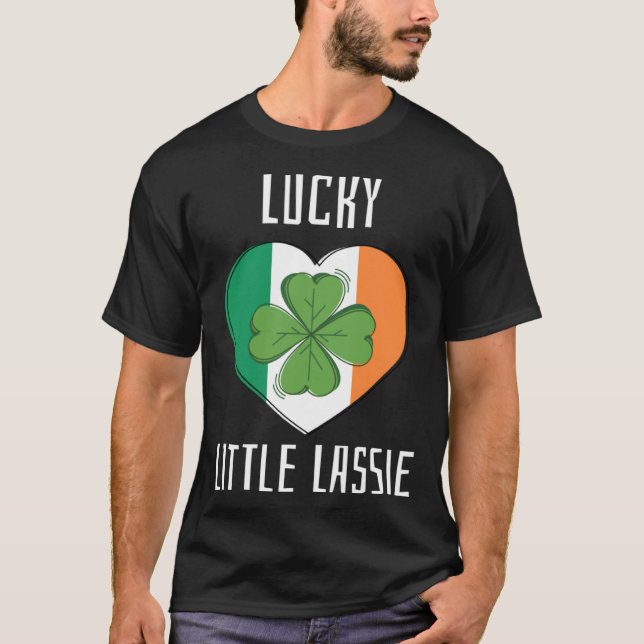 Camiseta Lucky Little Lassie Teacher St Patrick's Day Party (Anverso)