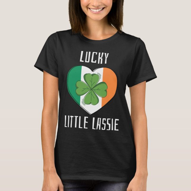 Camiseta Lucky Little Lassie Teacher St Patrick's Day Party (Anverso)