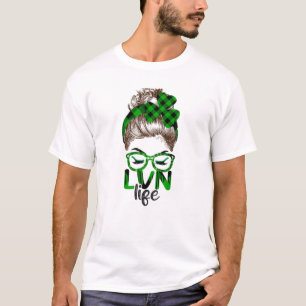 Camiseta Lucky Lvn St Patricks Day Enfermera irlandesa Sham