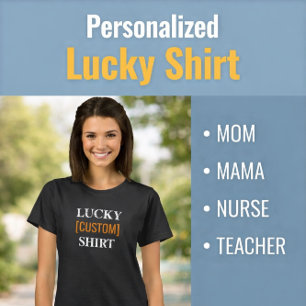 Camiseta Lucky Mama Personalizado Día de la Madre